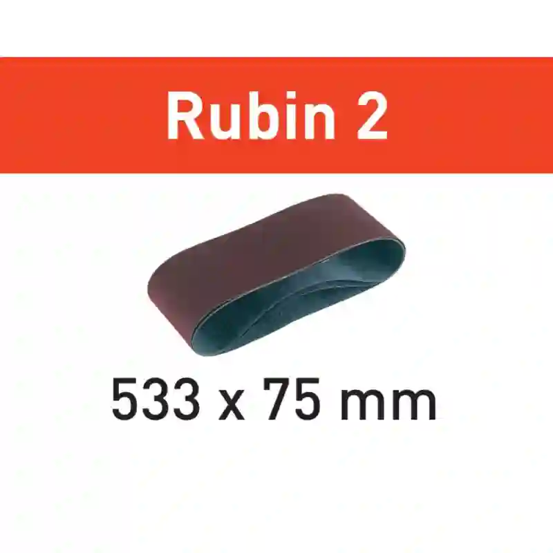 Banda de lijar L533X 75-P100 RU2/10 Rubin 2 - 499158 - Festool