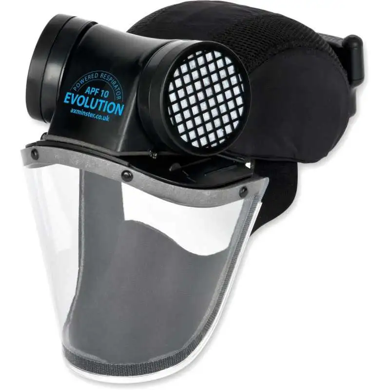 casco de protección co respirador motorizado APF 10 Evolution Axminster