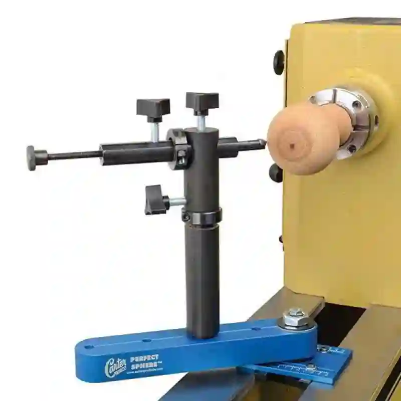 The Perfect Sphere. Dispositivo para tornear bolas perfectas Carter Products Woodcraft