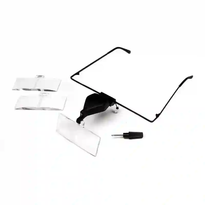 Gafas-lupa con lentes intercambiables y lámpara de iluminación DISMOER