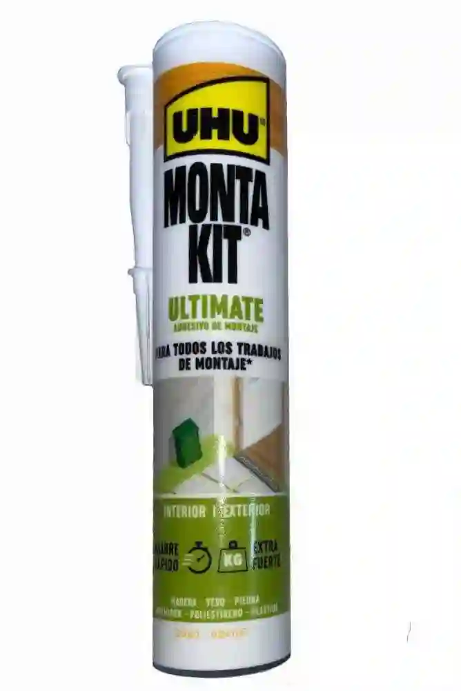 Adhesivo de montaje interior y exterior. Cartucho 440 g MONTA KIT Profesional ULTIMATE UHU