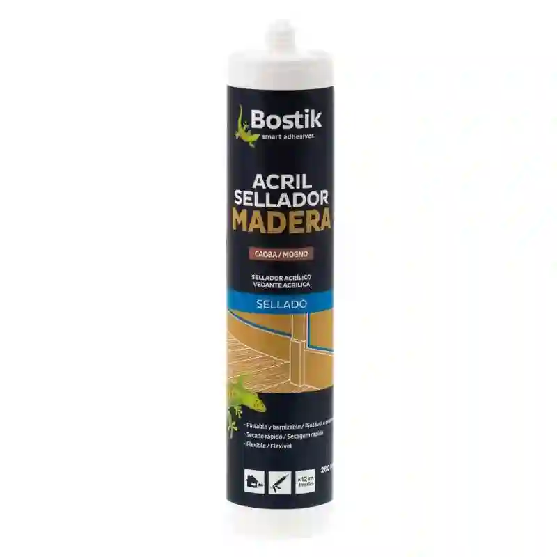 Sellador acrílico para madera tono haya ACRIL Bostik