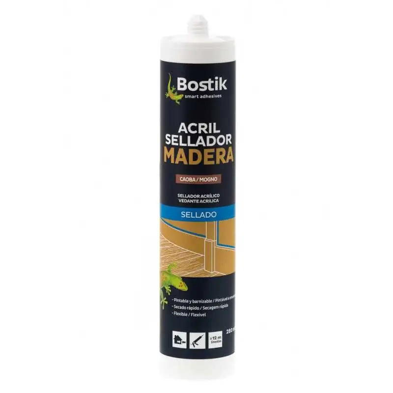 Sellador acrílico para madera tono haya ACRIL Bostik