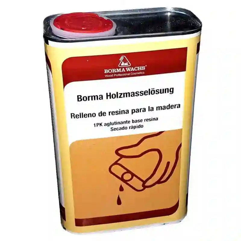 Resina aglutinante, 1 litro Holzmasse BORMA WACHS