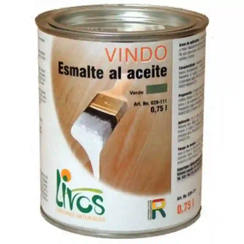 Esmalte al aceite VINDO 629 Ocre 0.75l Livos