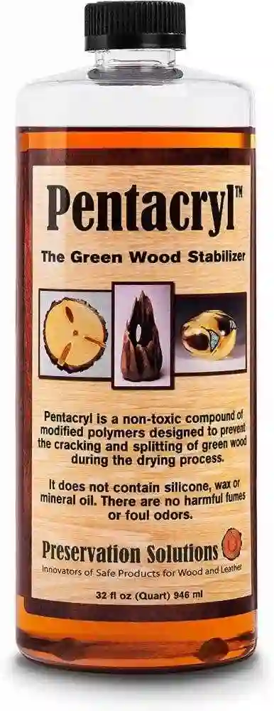 PENTACRYL, estabilizador para la madera verde, bote plástico. Quart - 1/4 de galón 1 litro