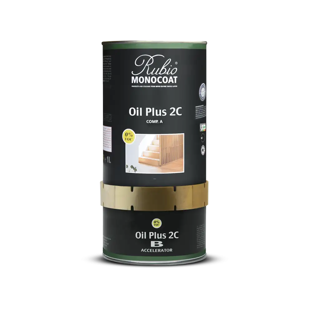 oil-plus-2c-set-1-3l 13L Castle Brown - R002024 - Rubio Monocoat
