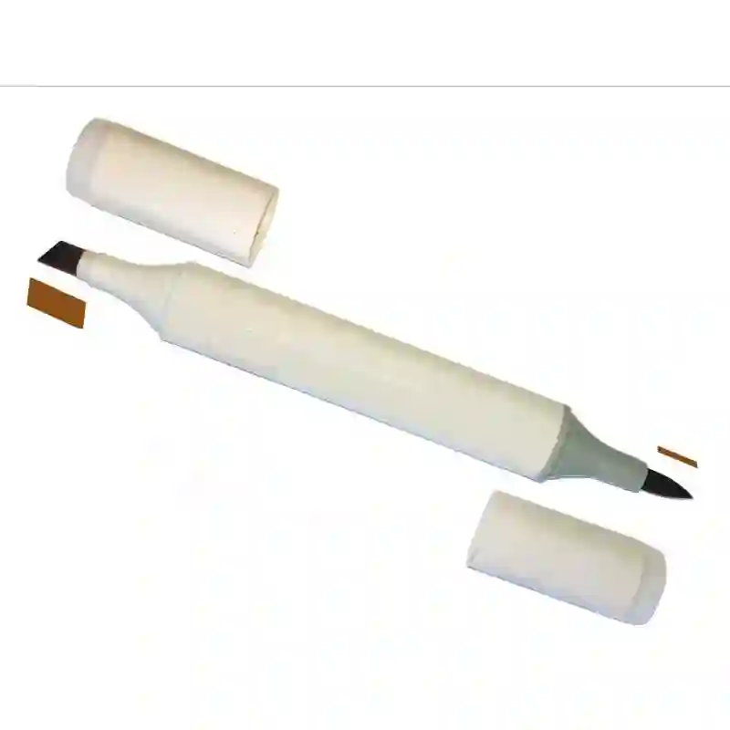 Rotulador de retoque con doble punta Castaño Unikum