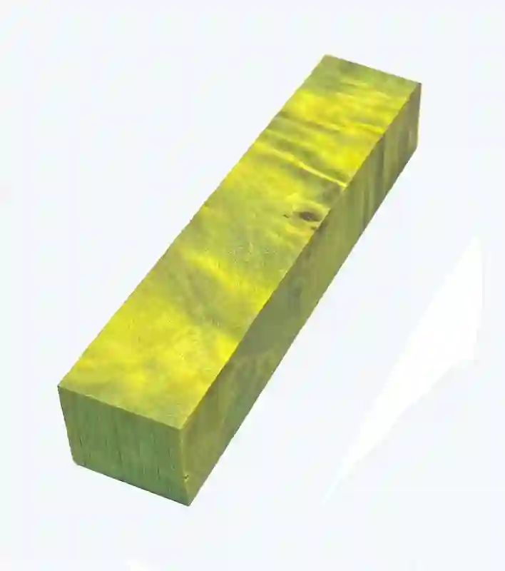 Madera Estabilizada de CHOPO VERDE CLARO 125x20x20 mm