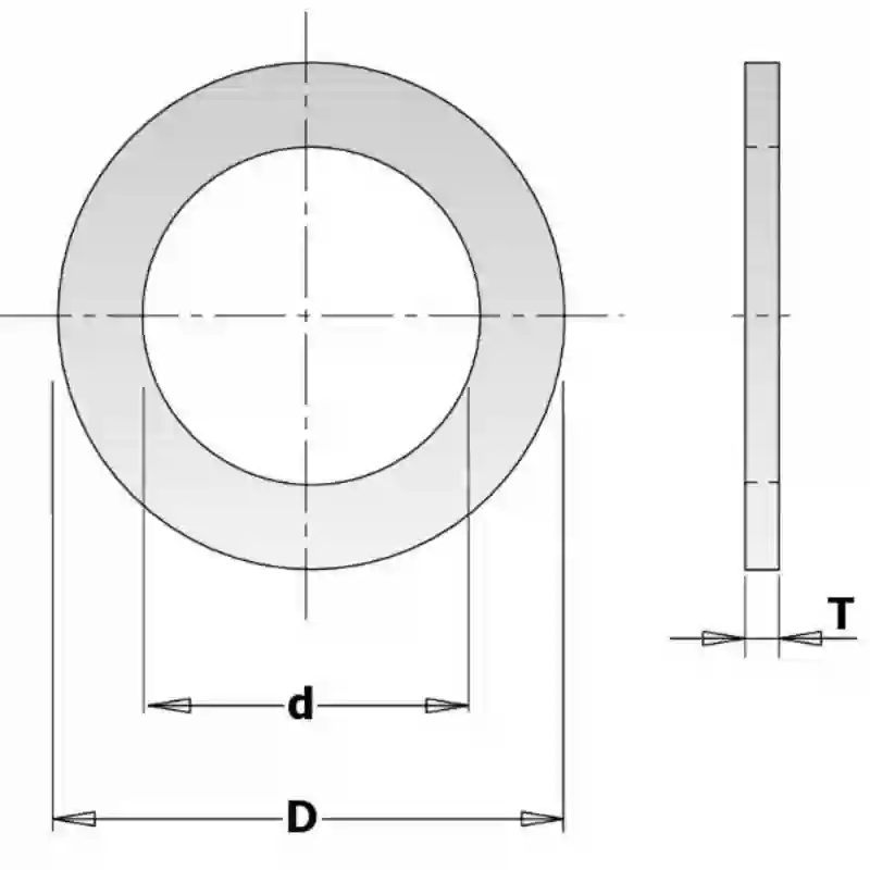 Anillo reducción D:15.875-12.7mm esp 1.2 CMT