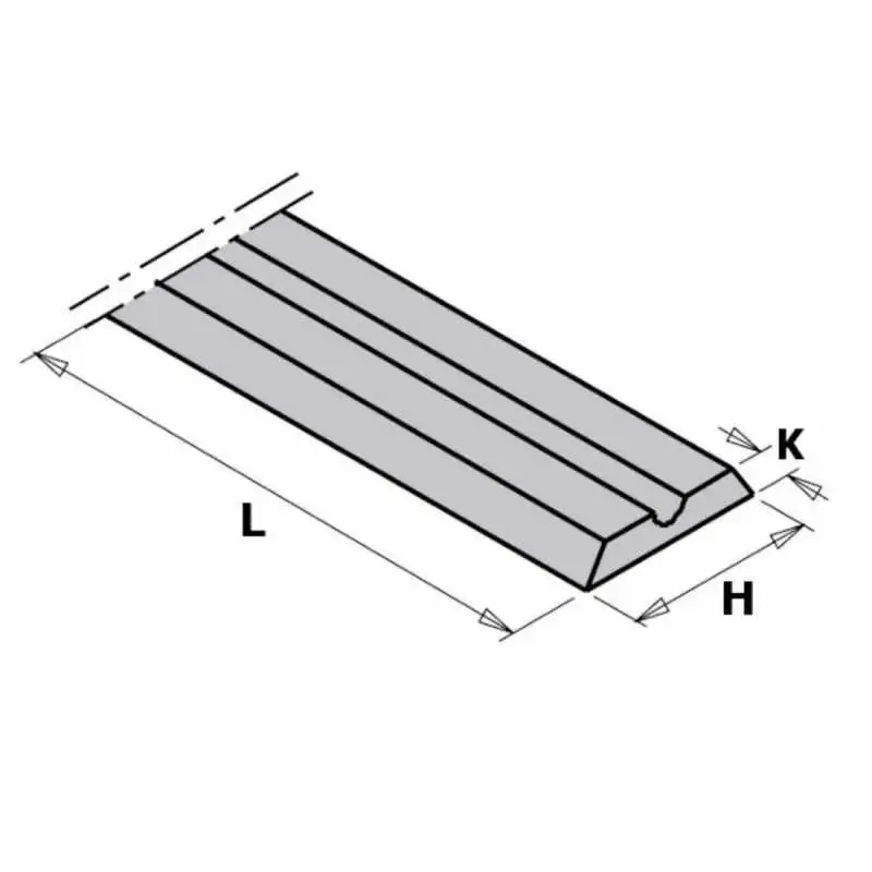 Cuchilla HWM 56x5.5x1.1 para cepilladora portatil CMT