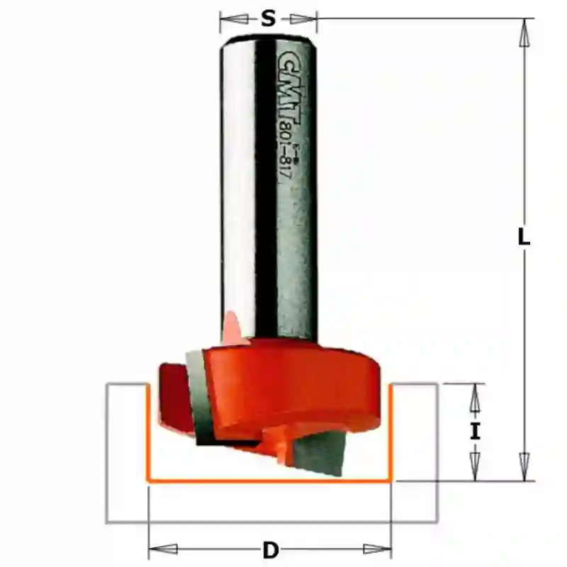 Fresa para ranurar HM S:12.7 D:31.75x5.7 CMT