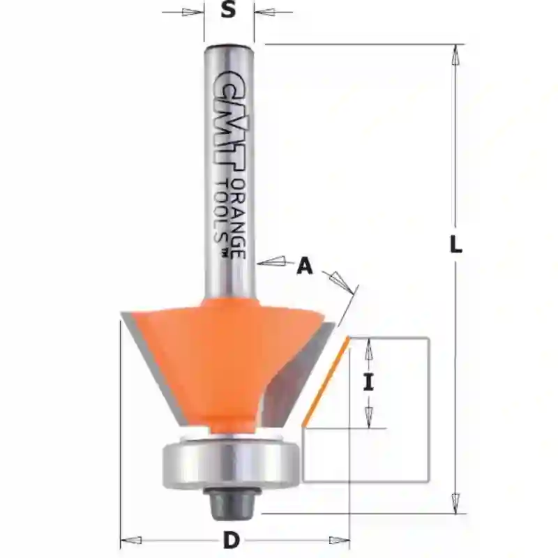 Fresa para biselar 30° HM S:6 D:26x8.5 CMT