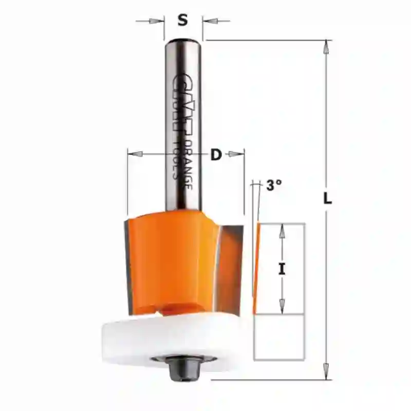Fresa p/refundir c/rodam. triang. HW S:12.7 D:19x15.87 CMT