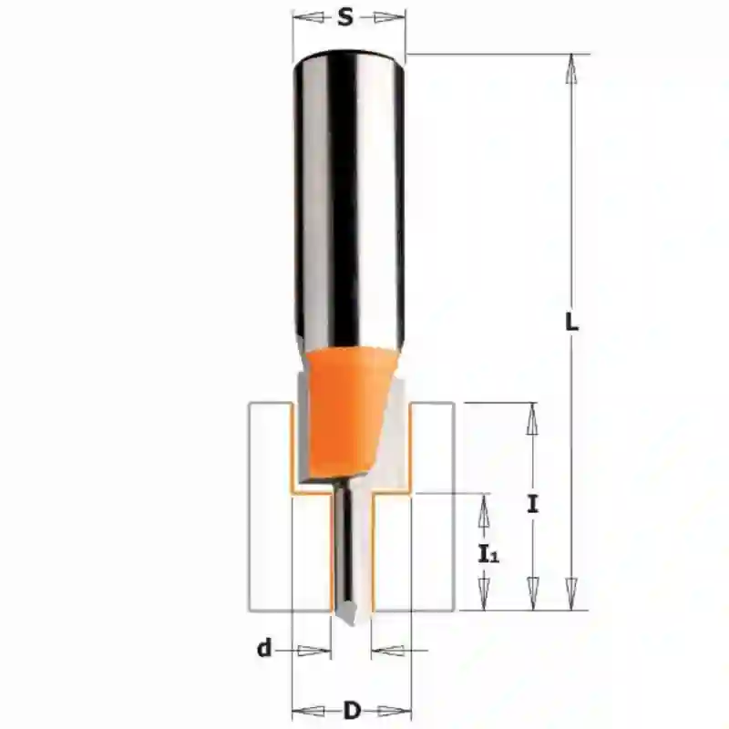 Fresa de doble diametro HW S:12.7 D:4.36/12.7 CMT