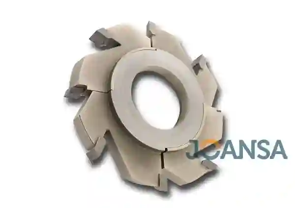 FRESA REGULABLE PARA RANURAR Z-4+4 Diametro 140 m/m Eje 50 m/m Ancho 15/29.5 m/m Calidad MD Joansa