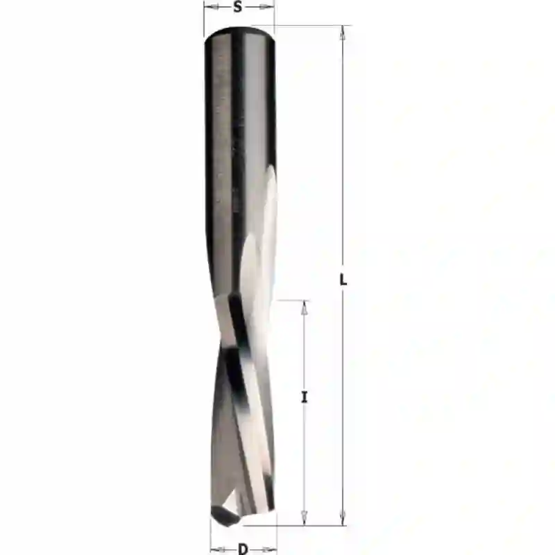 Fresa helicoidal Z2 neg. D:8x22x70 HWM DX CMT