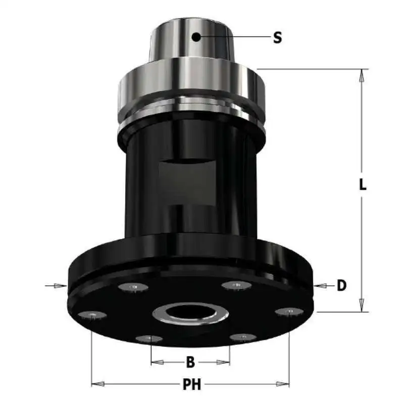 MANDRIL DE SIERRA CON CONEXIÓN HSK-63F CMT-183-421-30