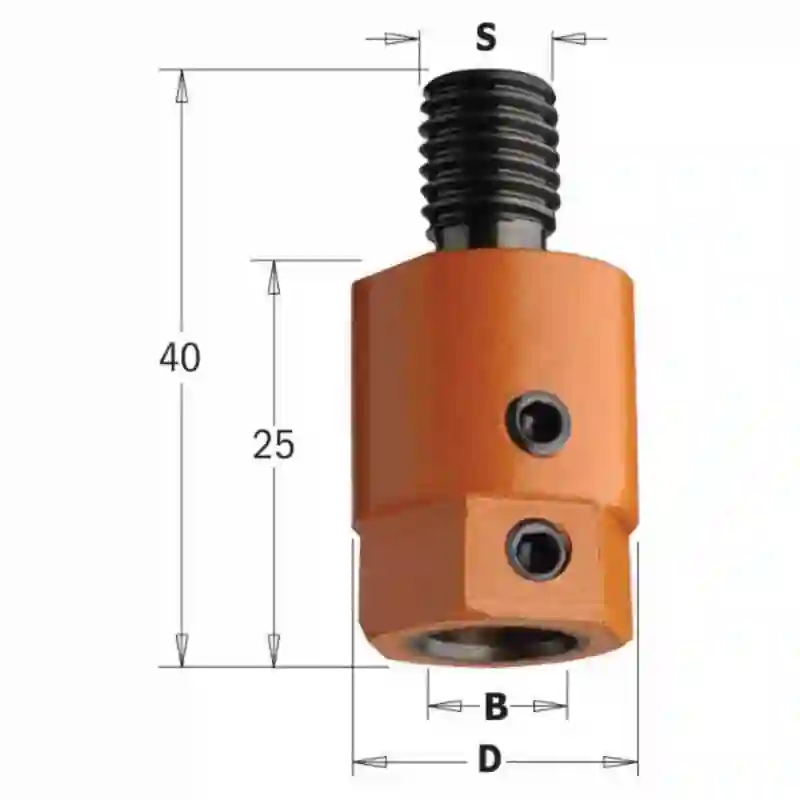 Mandril para taladradoras SX S:m10 F:10 CMT