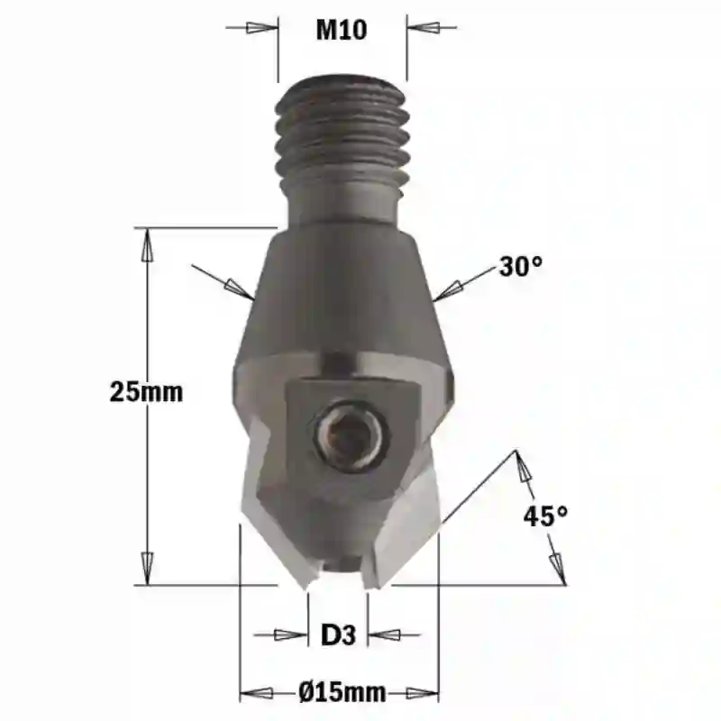 Avellanador portabroca HM D:4/16 S:m10/30 SX CMT