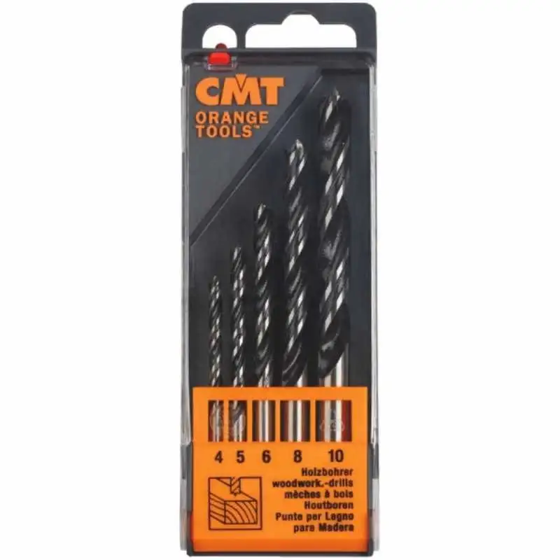 Estuche 5 brocas helicoidales 4 canales helicoidales KSS Z:2 CMT