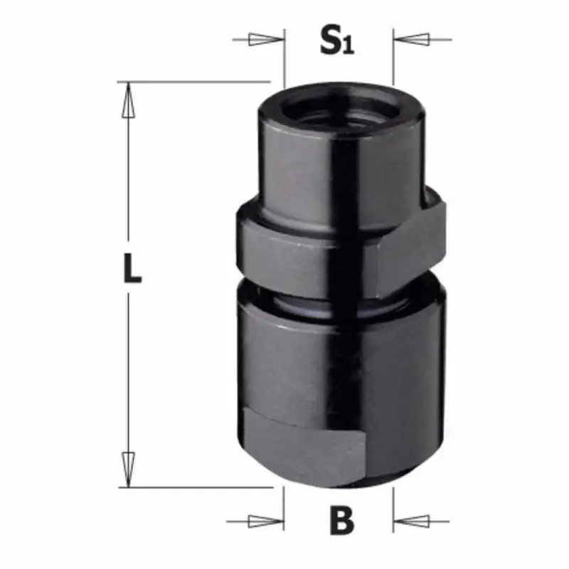 Mandril portafresas S:m12x1 x pinzas 6-6.35-8-9.5 CMT