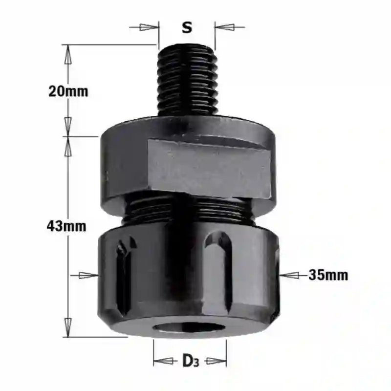 Mandril portafresas m14x2 x pinzas ER20-std CMT