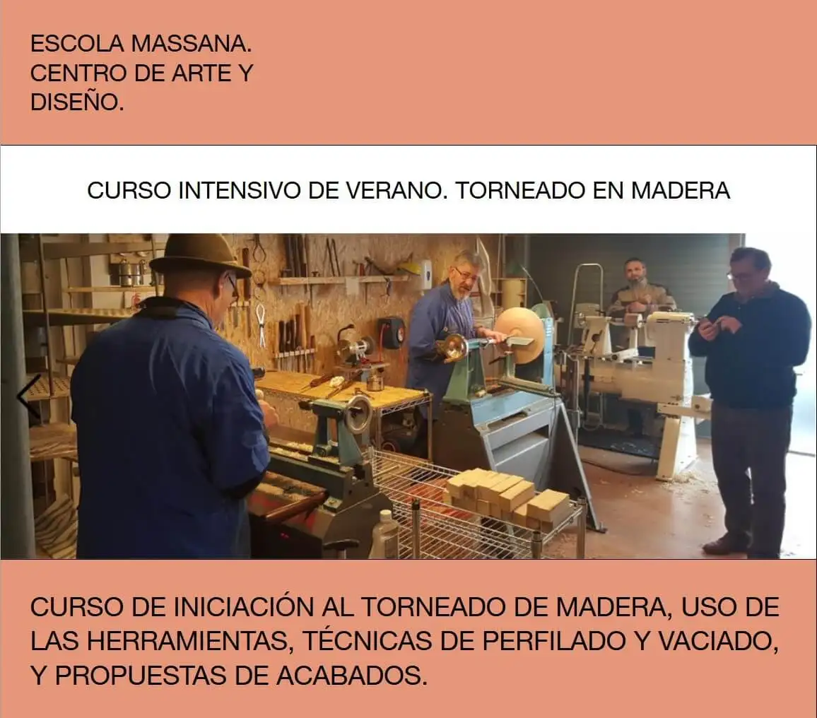 Curso de Torno de Madera con ROGER PASCUAL - Taller Woodmorning en Barcelona