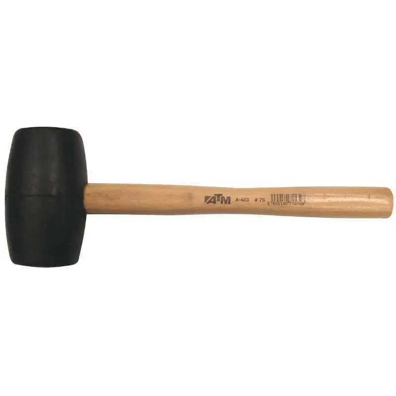 ATM A402 - Maza de goma mango madera (ø 65mm, Cabeza 116mm, Largo 350mm)