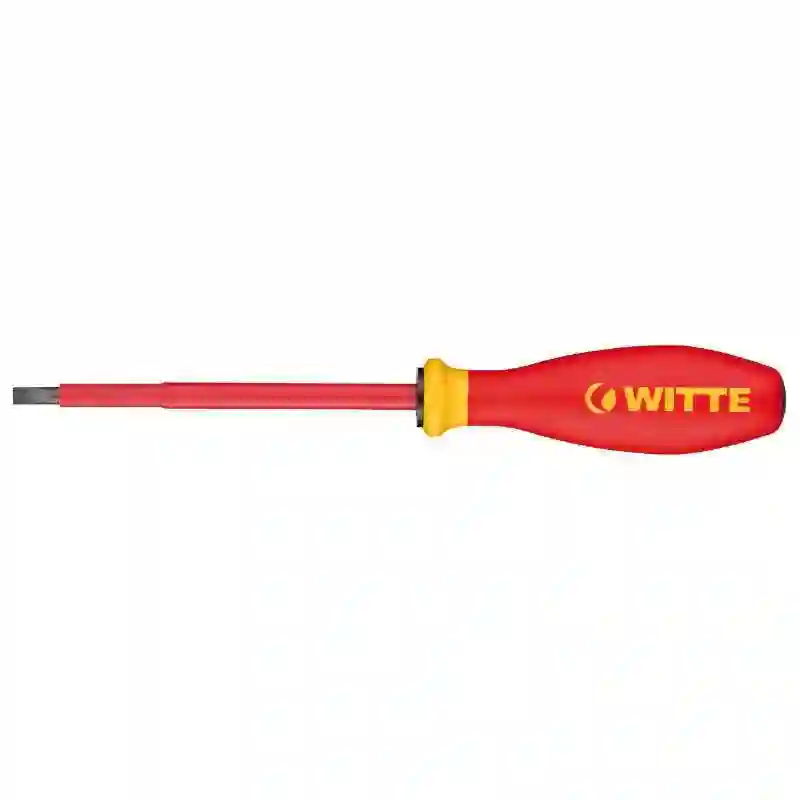 WITTE 74054 - Destornillador aislado de boca plana PRO VDE (4,0x100)