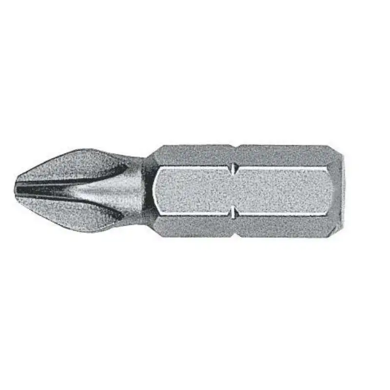 WITTE 27021 - Caja de 100 puntas Phillips STANDARD guía 1/4 corta (PH2x25mm)