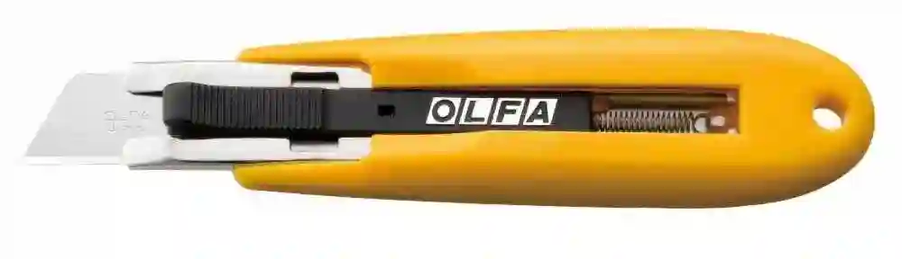 Cúter de seguridad mango Comfort Grip con retracción de cuchilla semi automática SK-5 Olfa