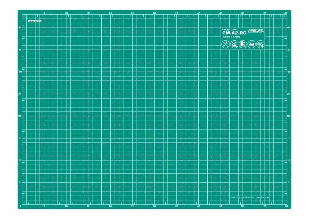 Planchas de corte de 2 mm de espesor libres de DEHP 600x430 Olfa