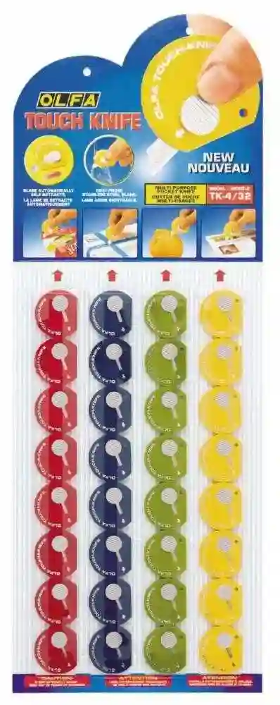Display de 32 mini cúters TK-4 Olfa