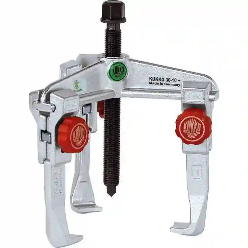 KUKKO 30-10+ - Extractor de rodamientos universal de 3 patas con regulación rápida (130x100mm)