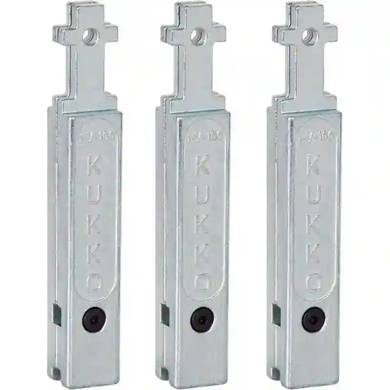 KUKKO 2-V-150-S - Juego de 3 extensiones para patas de extractores de rodamientos 30-2/30-20 (150mm)