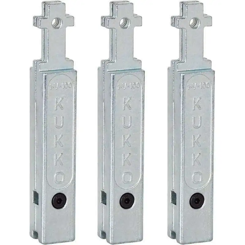KUKKO 2-V-150-S - Juego de 3 extensiones para patas de extractores de rodamientos 30-2/30-20 (150mm)