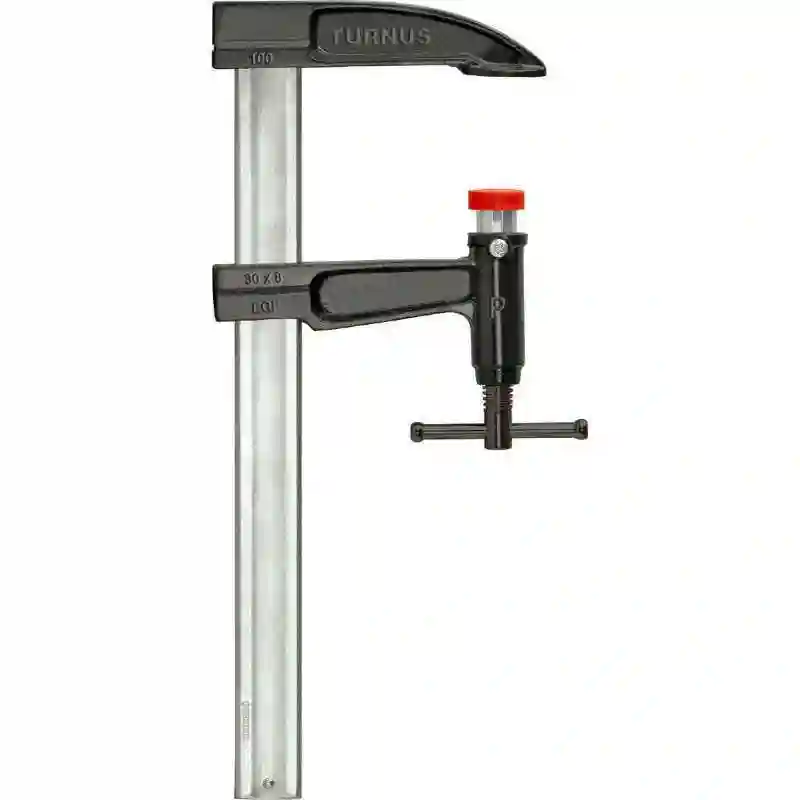 TURNUS 496-080 - Tornillo de apriete con émbolo mango en T 800x120mm Riel 30x8mm