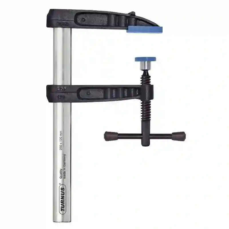 TURNUS 493K060 - Tornillo de apriete Optima con seguro antideslizante mango T 600x120mm Riel 35x11mm