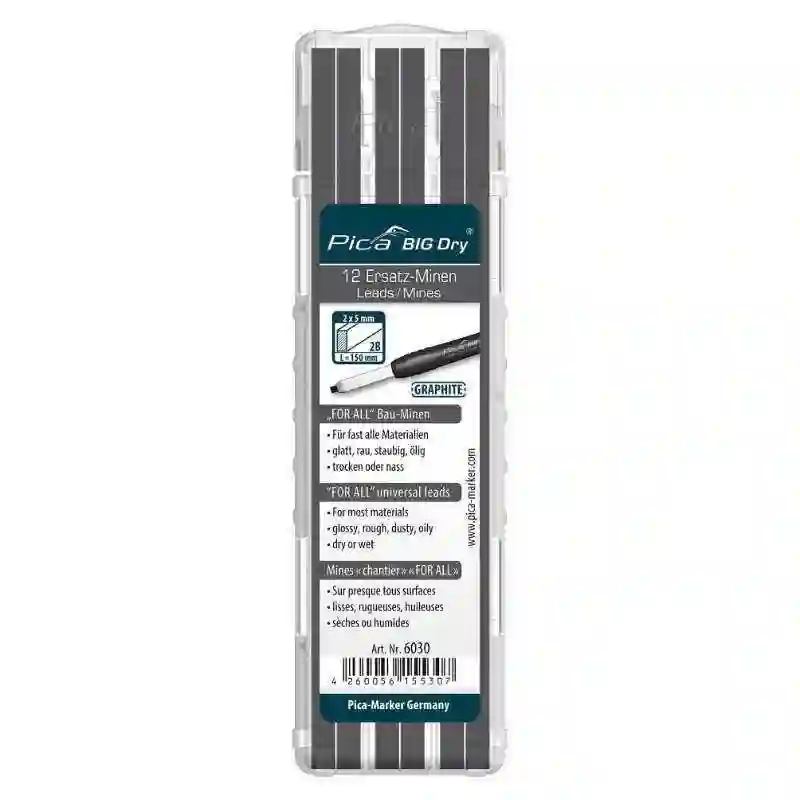 PICA 6030 - Estuche con 12 minas de grafito
