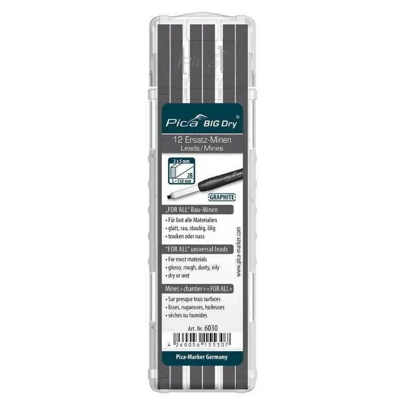 PICA 6030 - Estuche con 12 minas de grafito