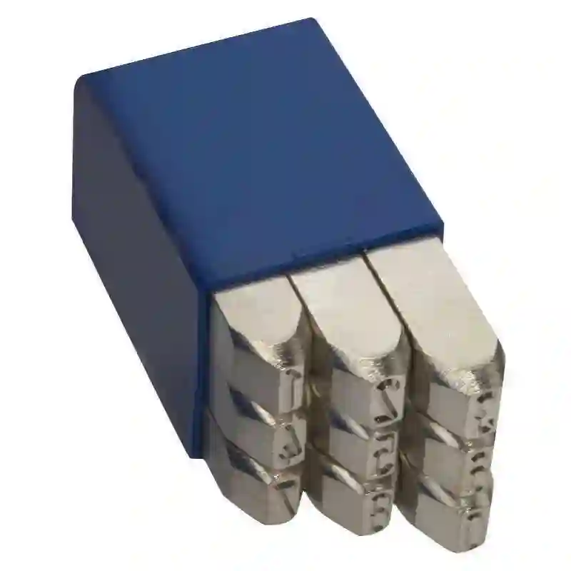 GRAVUREM 11008000 - Juego numeración No1 extra-extra 9 piezas (0-9) - Especial acero Inox (8mm)