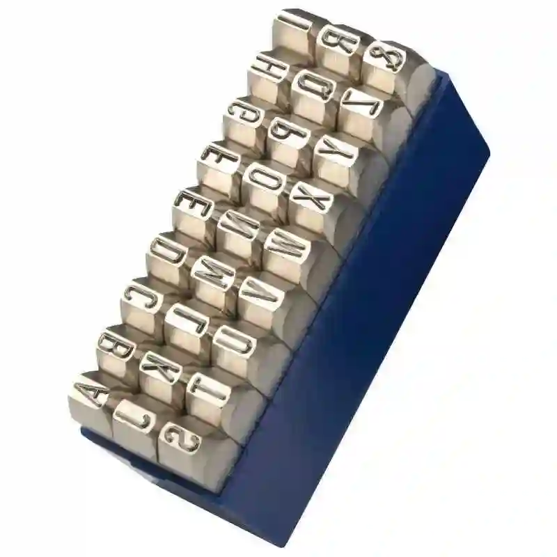 GRAVUREM 11108000 - Juego abecedario No1 extra-extra 27 piezas (A-Z) - Especial acero Inox (8mm)