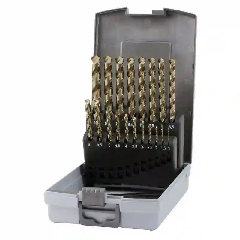 RUKO 228215RO - Juegos de brocas helicoidales DIN 338 tipo UNI HSSE-Co 5 - 25 piezas