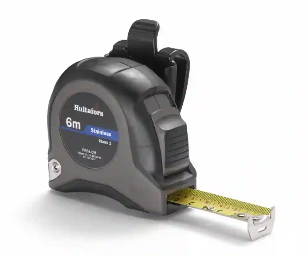 Flexómetro clase I de acero inoxidable PRSS 6 350503 Hultafors