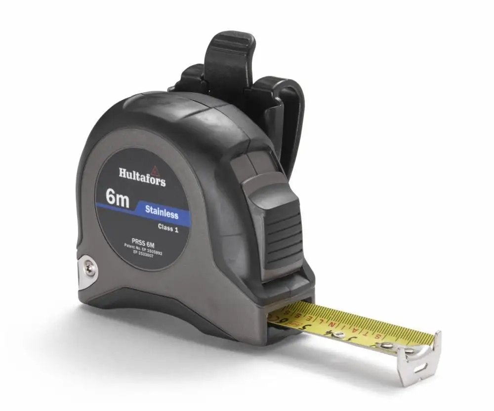 Flexómetro clase I de acero inoxidable PRSS 6 350503 Hultafors