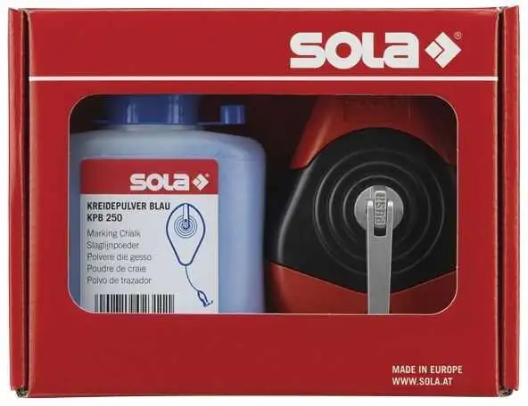 Pack tiralíneas manual + polvo de tiza Sola
