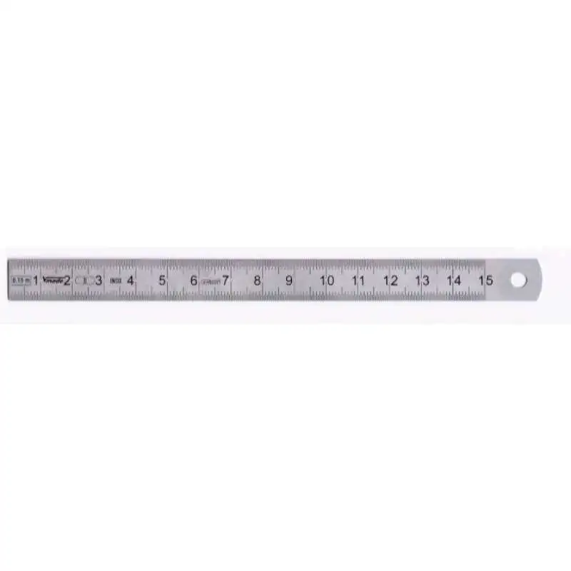 VOGEL 1001240050 - Regla acero inox cromada mate EC Clase II Largo 500mm - Sección 18 X 0,5mm
