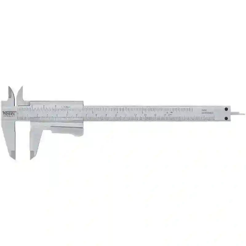 VOGEL 201034 - Calibre pie de rey monobloc DIN 862 (Bloqueo Tornillo, Largo 200mm)