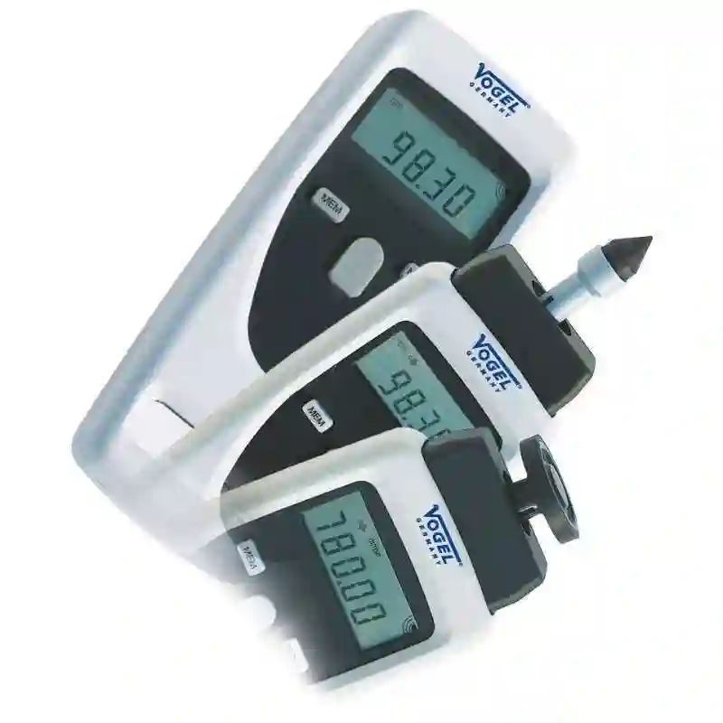 VOGEL 270160 - Tacómetro manual electrónico digital (Medidor RPM) - Rango 1/min 1-99.999 máx. 600Mm